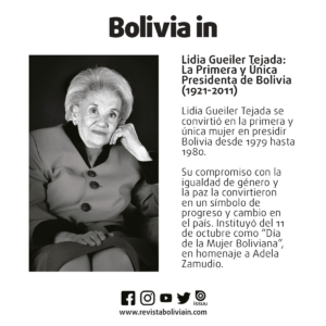 Lidia Gueller presidenta Bolivia